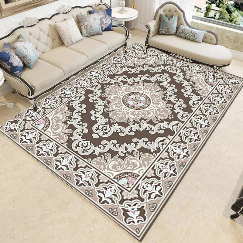 Nordic Schlafzimmer Dekor Teppiche rutschfest Waschbar Veranda Boden Matte Esszimmer Lounge Teppich Retro Ethnischen Stil Teppiche für Wohnzimmer