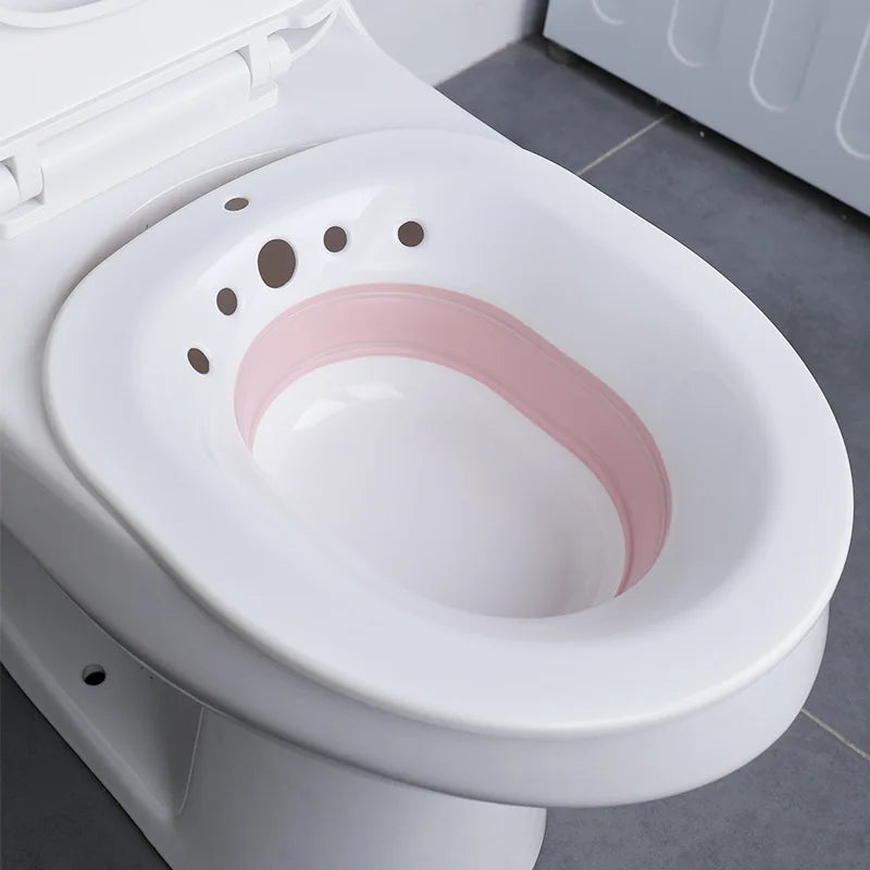 Toiletten-Hämorrhoiden-Sitzbad für Postpartums- und schwangere Frauen - Faltbar, hängend, großvolumige private Pflege-Lösung