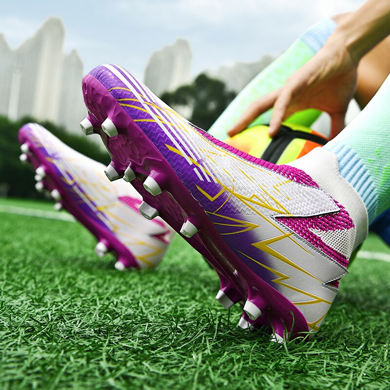 Fußballschuhe ohne Schnürsenkel Professionelle Fußballschuhe Herren Atmungsaktive Fußballschuhe Rutschfest Outdoor Training