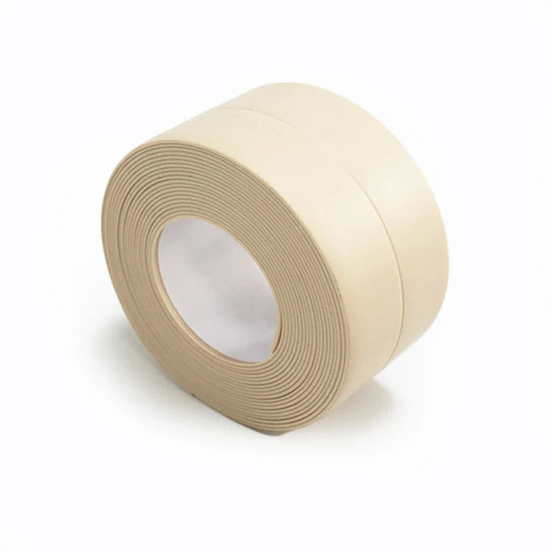 PVC wasserdichter Wandaufkleber - Selbstklebendes Dichtungsband für Küche und Bad, schimmelresistentes Spül- und Herdrissband, Badewannen-Eckenschutz