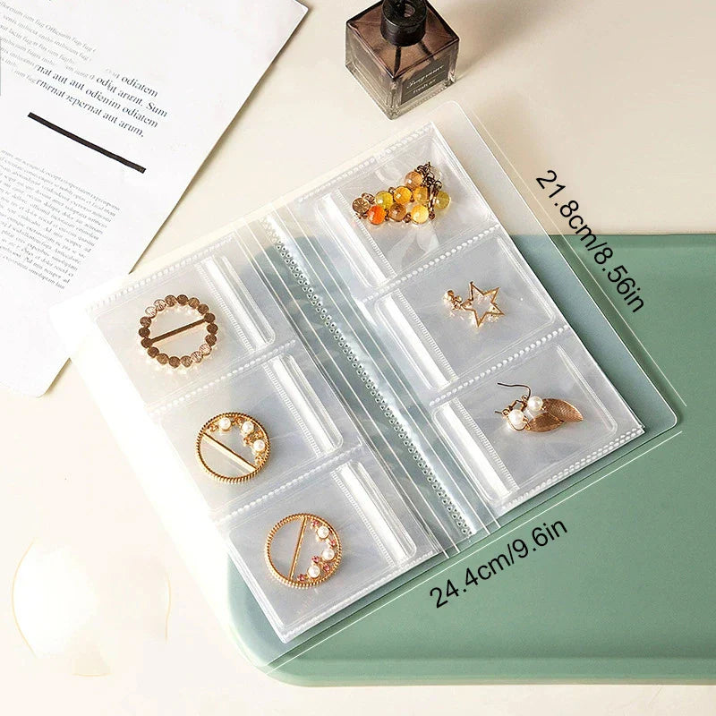 JewelryBook: Transparent Schmuck Aufbewahrung Buch Satz