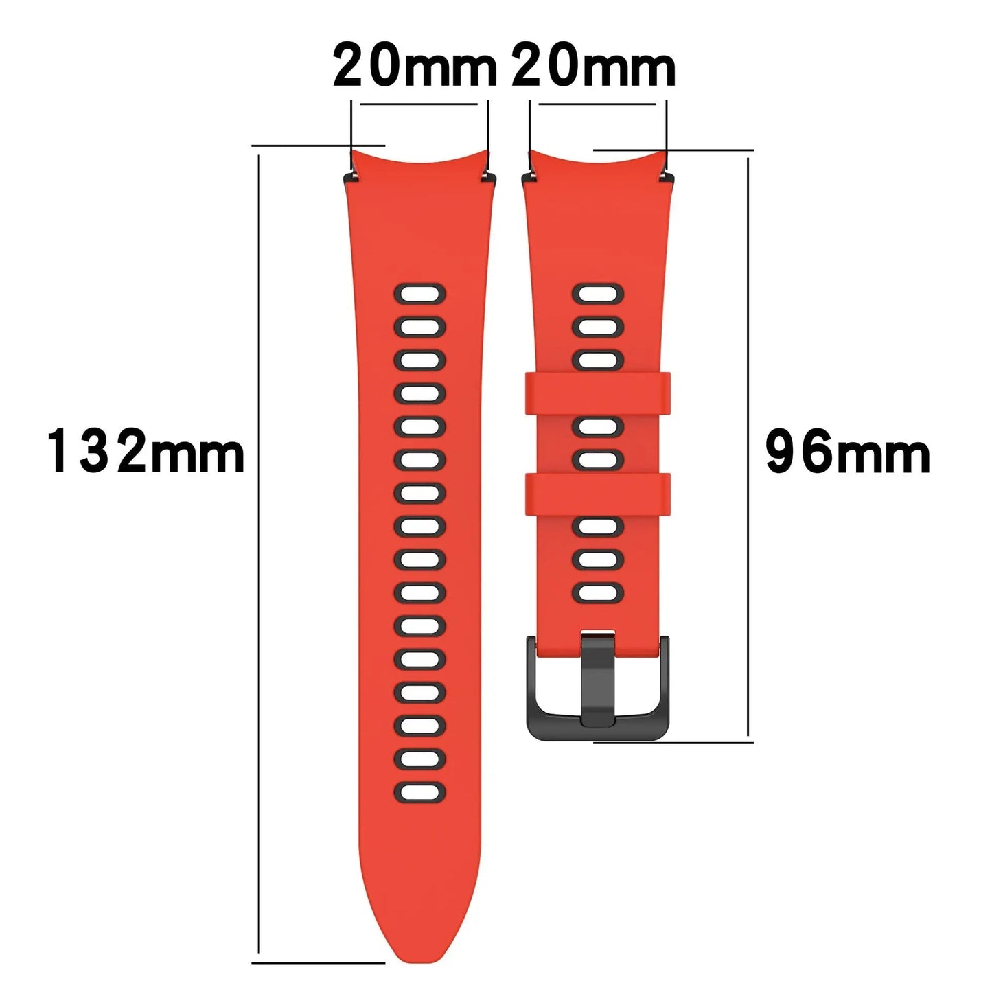 HydroFlex Pro wasserdichtes Silikon-Aktivarmband für Samsung Galaxy Watch 5 & 6