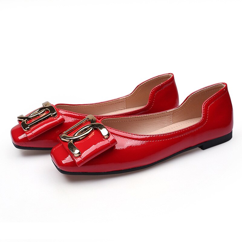 Elegante quadratische Damenschuhe aus hochwertigem Lackleder von Verryo – Orthopädischer Komfort trifft auf stilvolles Design!