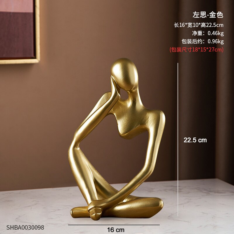 Goldene dekorative Tierstatue
