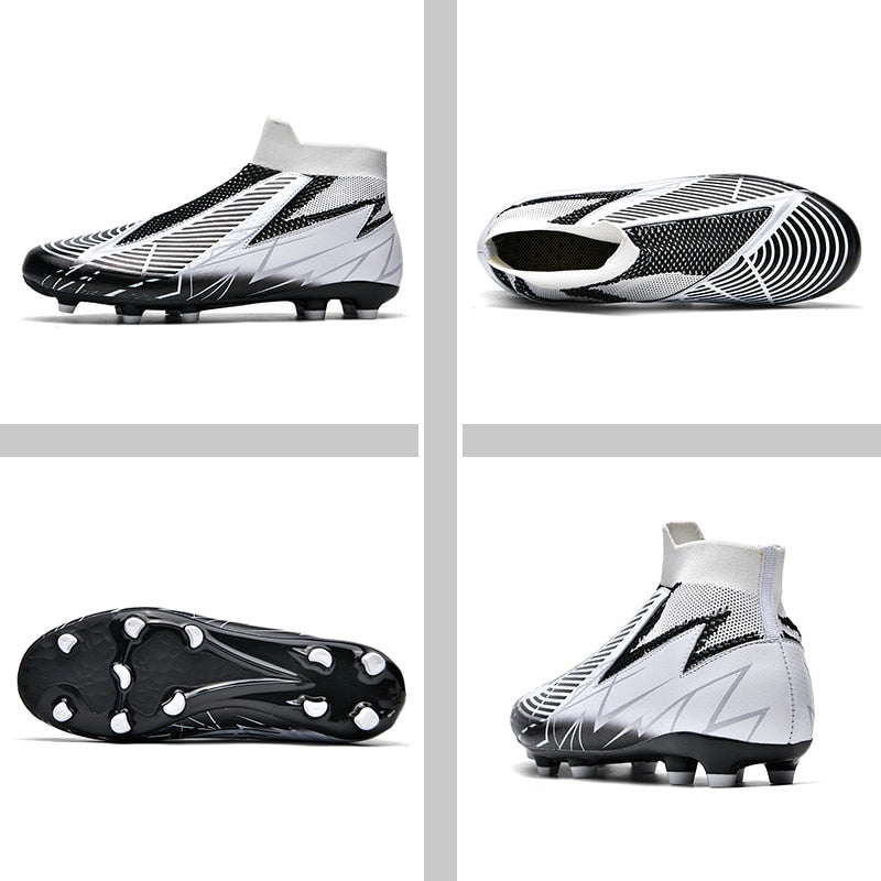 Fußballschuhe ohne Schnürsenkel Professionelle Fußballschuhe Herren Atmungsaktive Fußballschuhe Rutschfest Outdoor Training