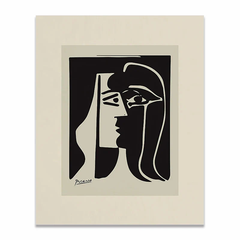 Mittelalterliche Retro-Stil Kollektion Schwarz Weiß Künstler Werke Leinwanddruck Malerei Poster Bild Wandkunst Wohnzimmer Wohnkultur