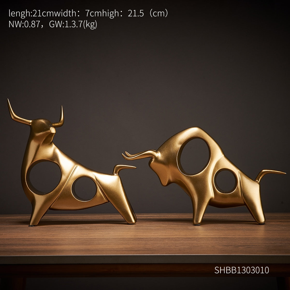 Goldene dekorative Tierstatue