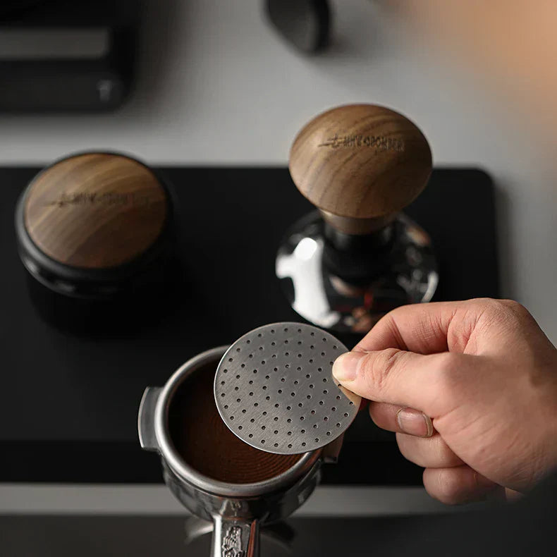 MHW-3BOMBER 51/53/58,5 mm espresso-puckzeef Dubbellaags metalen herbruikbaar koffiefilter