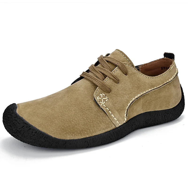 Herren Freizeitschuhe Sneakers Wildleder Leder Slipper Flache Fahrerschuhe