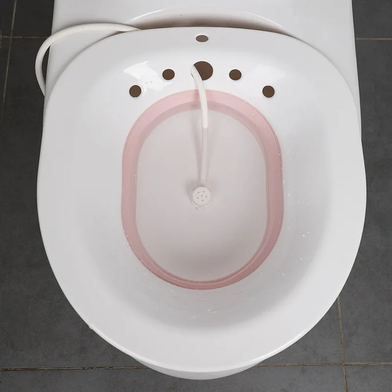 Toiletten-Hämorrhoiden-Sitzbad für Postpartums- und schwangere Frauen - Faltbar, hängend, großvolumige private Pflege-Lösung