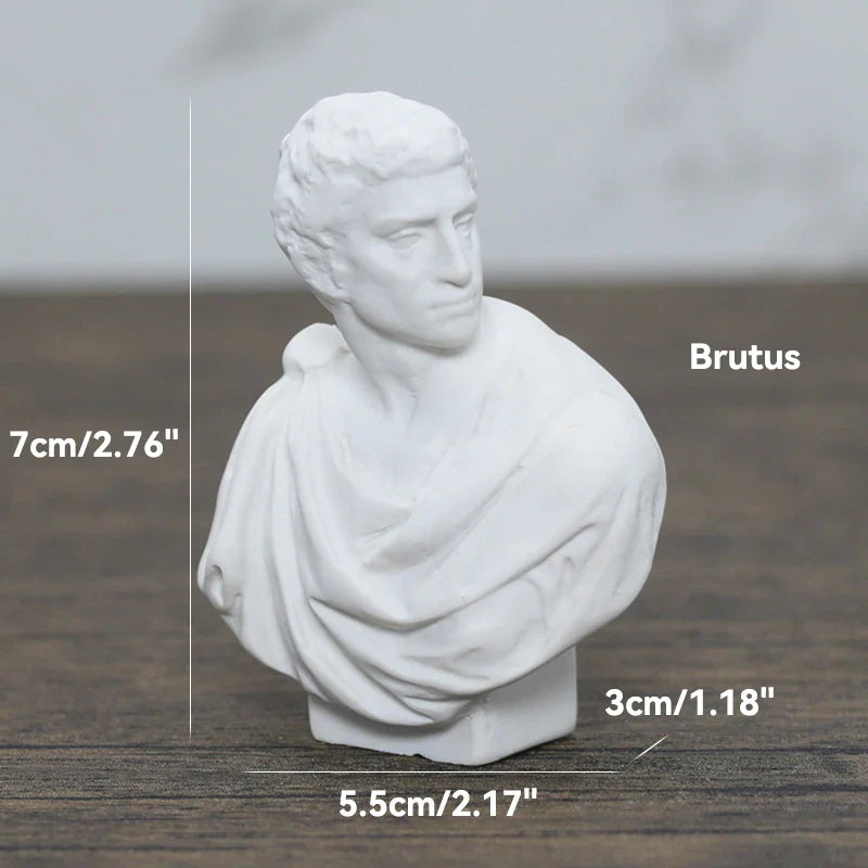 Griechische Mythologie Gott Göttin Held David Venus Mozart Büste Figurine Skulptur Statue Gips Skizze Übungsmodell Raumdekoration