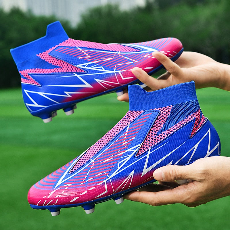 Fußballschuhe ohne Schnürsenkel Professionelle Fußballschuhe Herren Atmungsaktive Fußballschuhe Rutschfest Outdoor Training