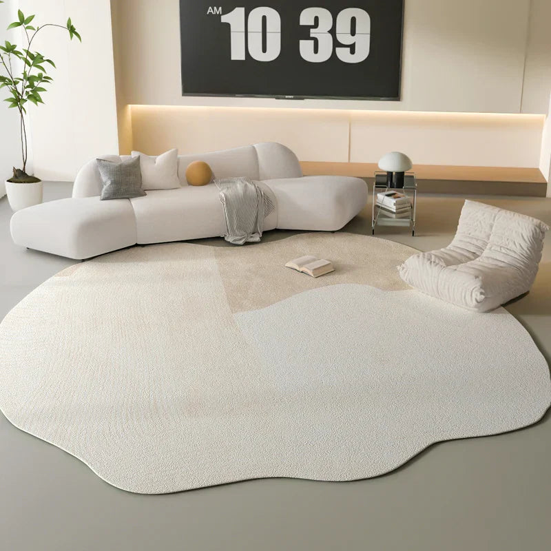 Sandsberg | Sara Luxe Irregulärer Pink Fluffy Teppich – Weich und stilvoll für Schlafzimmer und Wohnzimmer