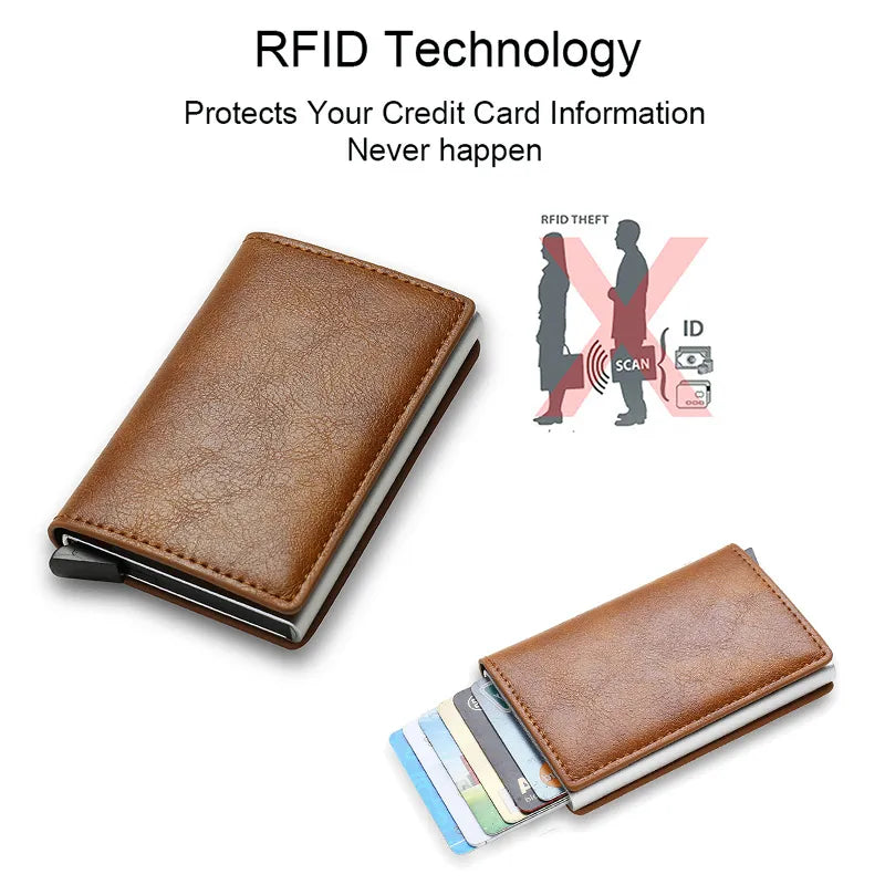 RFID-blockierende Kartenbrieftasche aus Karbonfaser