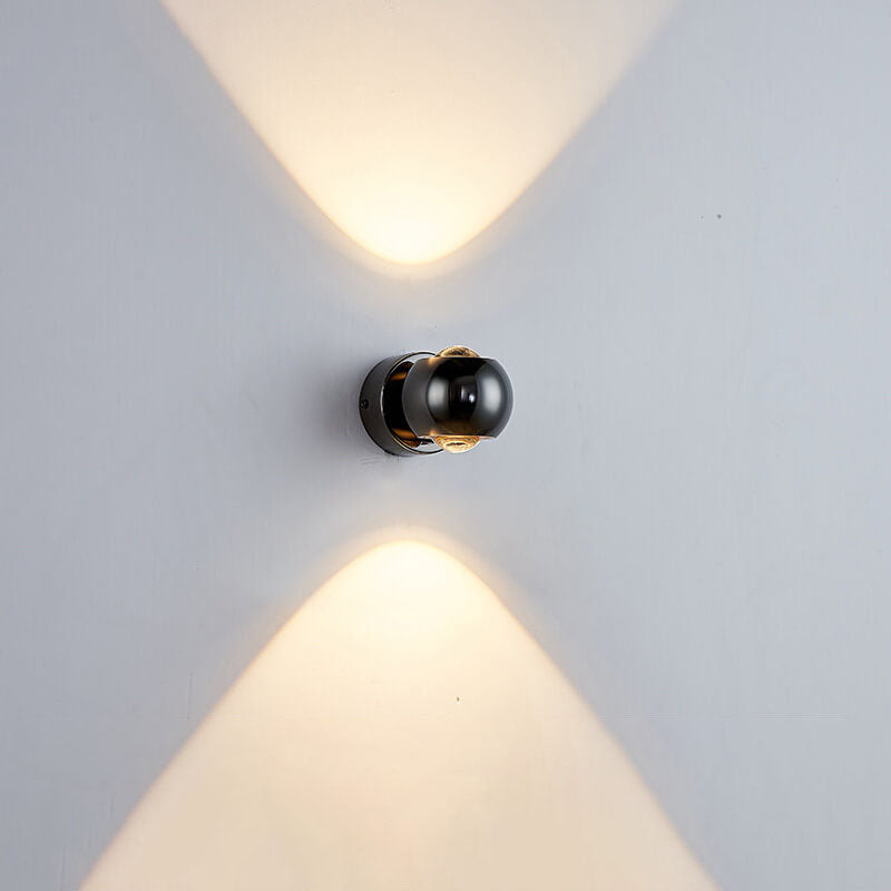 Modern minimalist einfarbig rund drehbar Eisen Aluminium COB LED Wandleuchte lampe