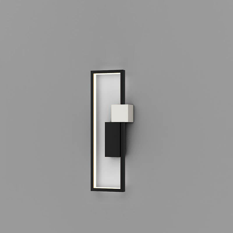 Minimalistische kreative quadratische Rahmen Eisen Silikon LED Wandleuchte