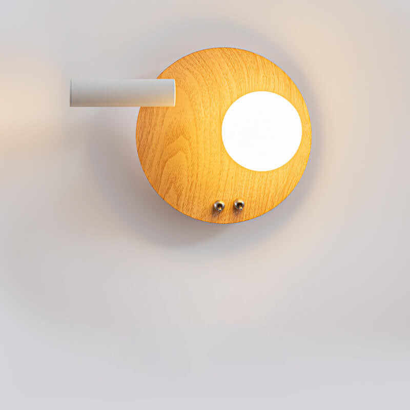 Nordic Creative Iron Round Square LED Wandleuchte Lampe