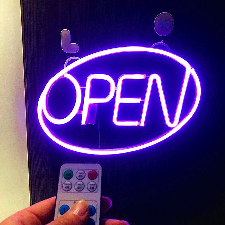 Moderne Art Deco wasserdichte PS OPEN LED Außen hängende Neon Wand sconce Lampe für Esszimmer
