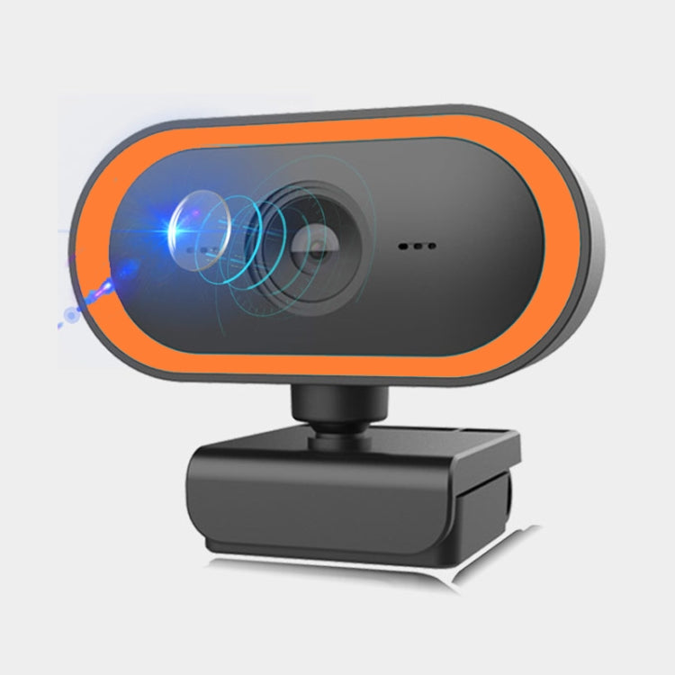 Sandsberg | C11 2K Bildqualität HD ohne Verzerrung 360 Grad Drehung Eingebautes Mikrofon klarer Sound Webcams mit Stativ (Orange)