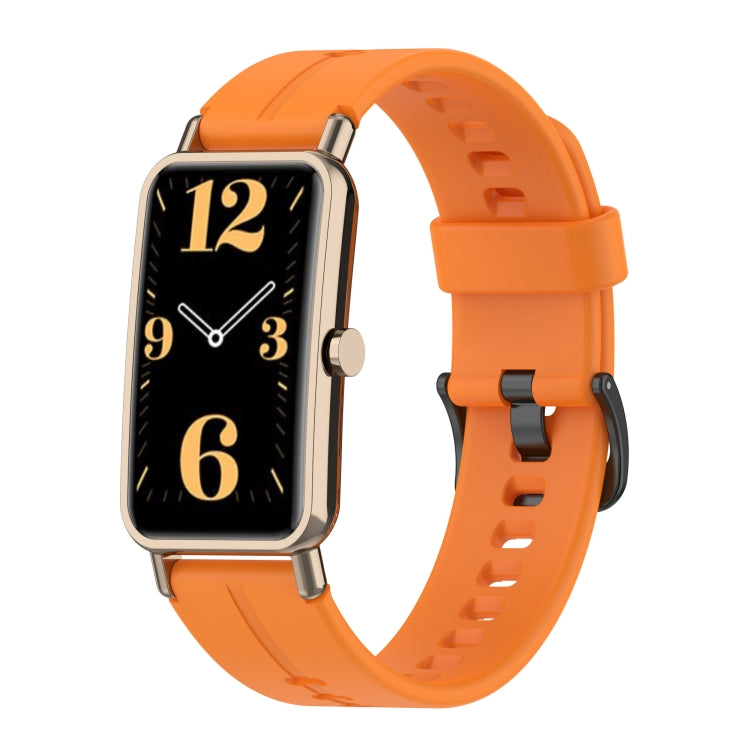 Sandsberg | Für Huawei Watch Fit mini Solide Silikon Armband (Orange)