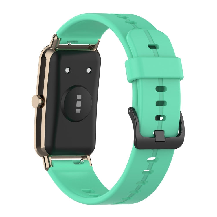 Sandsberg | Für Huawei Watch Fit mini Solides Silikon-Uhrenband (Hellgrün)