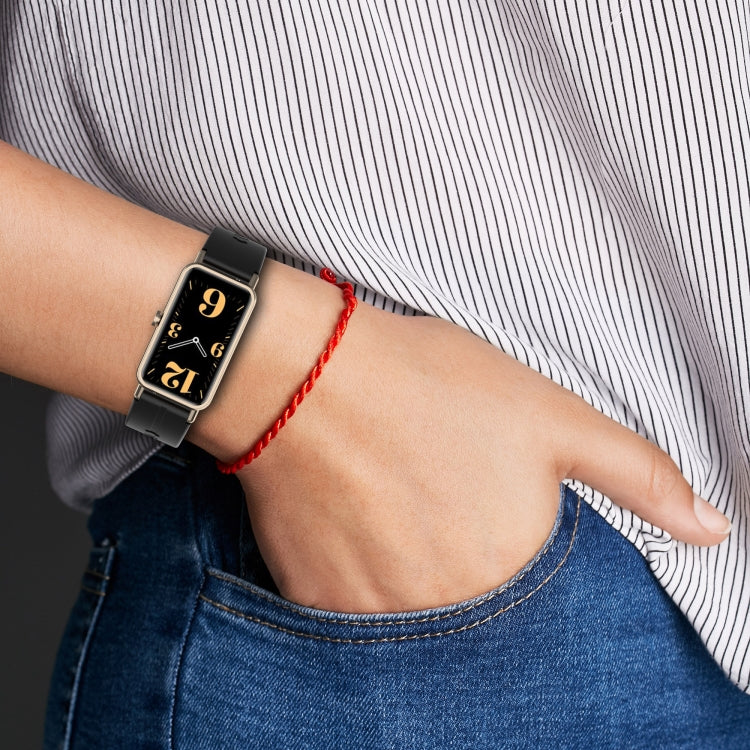 Sandsberg | Für Huawei Watch Fit mini Solides Silikon-Uhrenband (Hellgrün)