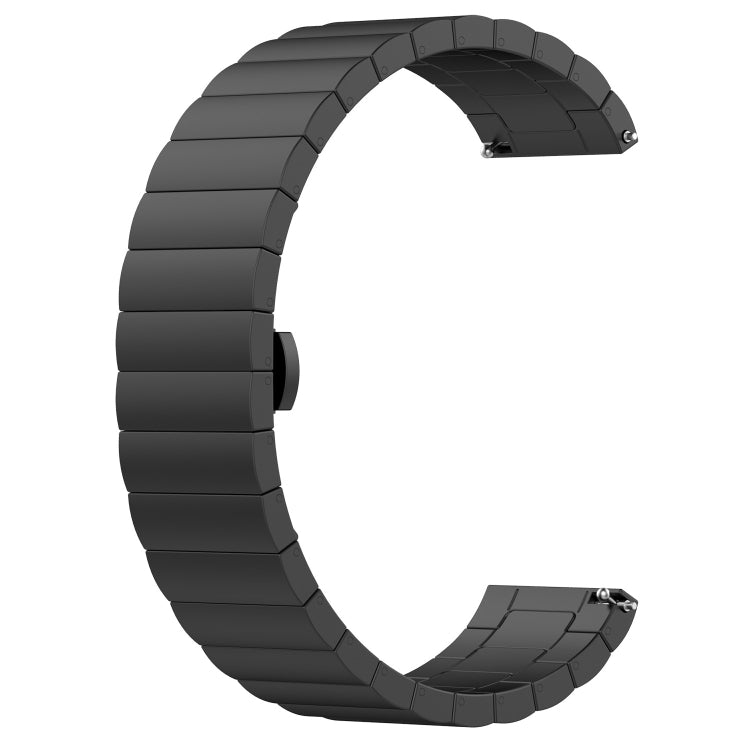 Sandsberg | Für Huawei Fit Mini Ein Perlen Metallstahl Armband (Schwarz)