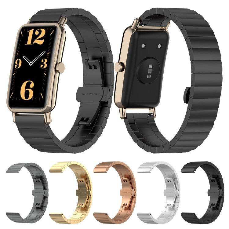 Sandsberg | Für Huawei Fit Mini Eins Perle Metall Stahl Uhrband (Gold)