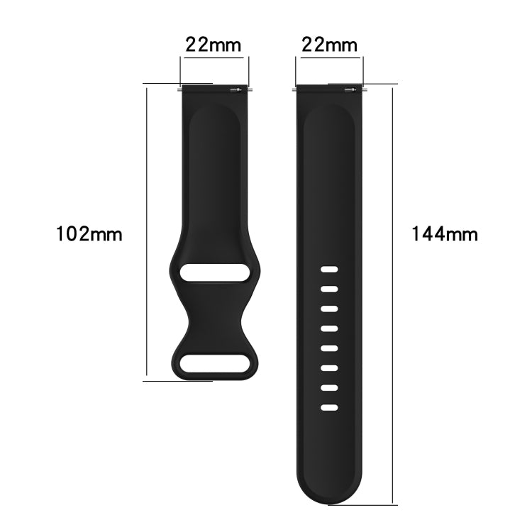 Sandsberg | Für Honor Watch GS 3 22mm Einfarbiges Silikon-Uhrenarmband (Grün)