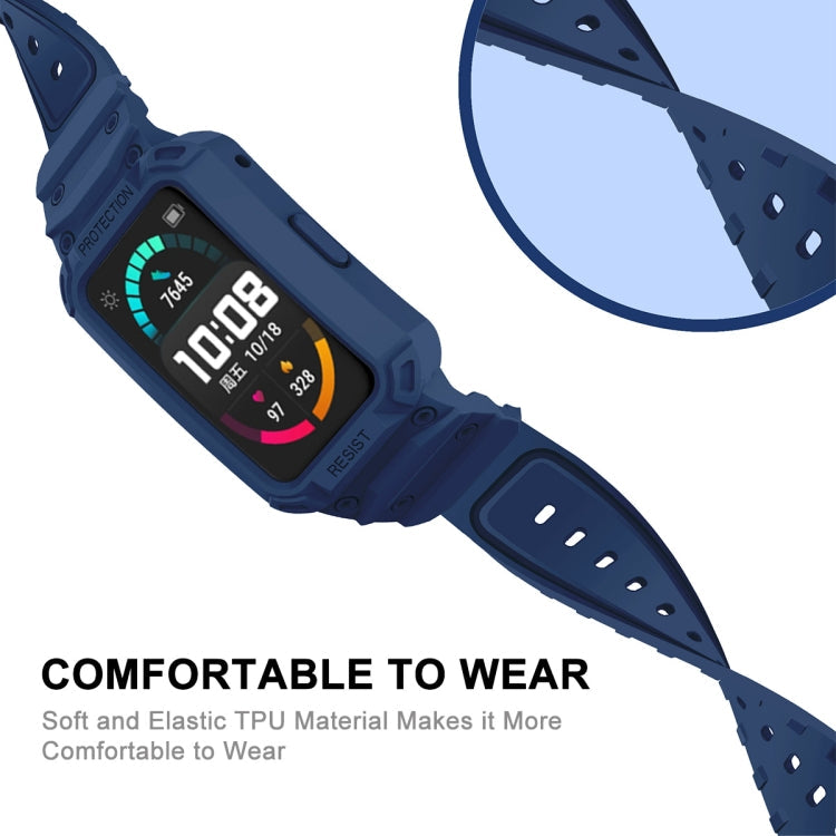 Sandsberg | Für Huawei Watch Fit 2020 / Honor Watch ES 2020 JSM Integriertes TPU Verstellbares Elastisches Armband (Armeegrün)