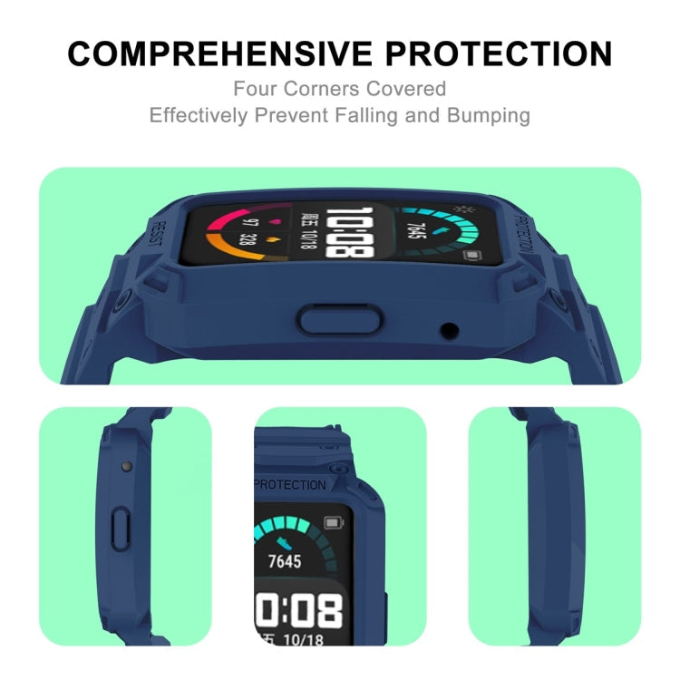 Sandsberg | Für Huawei Watch Fit 2020 / Honor Watch ES 2020 JSM Integriertes TPU Verstellbares Elastisches Armband (Armeegrün)