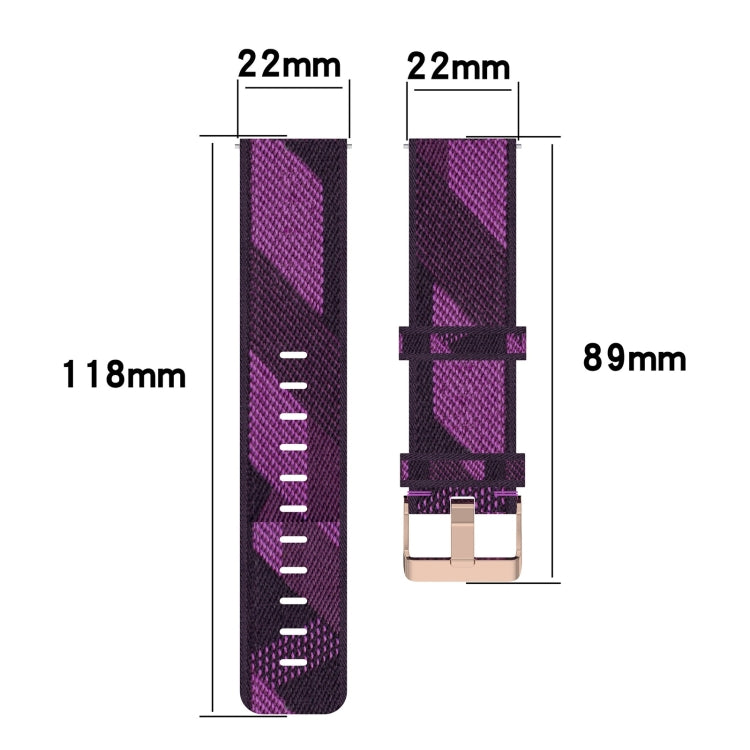 Sandsberg | Für Honor Uhr GS 3 22mm Nylon gewobenes Armband (Grau)