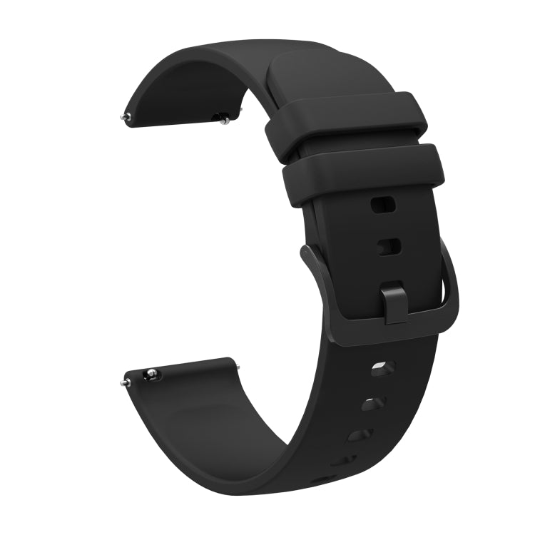 Sandsberg | Für Huawei Watch GT3 Pro 43mm 20mm Einfarbiger Weicher Silikon-Uhrenarmband (Schwarz)