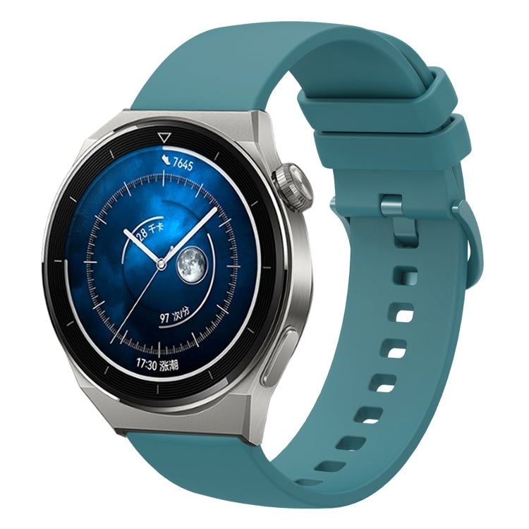 Sandsberg | Für Huawei Watch GT3 Pro 43mm 20mm Einfarbiger Weicher Silikon-Armbanduhr (Kiefern grün)