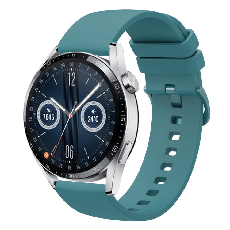 Sandsberg | Für Huawei Watch GT3 42mm 20mm Einfarbiger Weicher Silikon-Uhrenarmband (Kieferngrün)