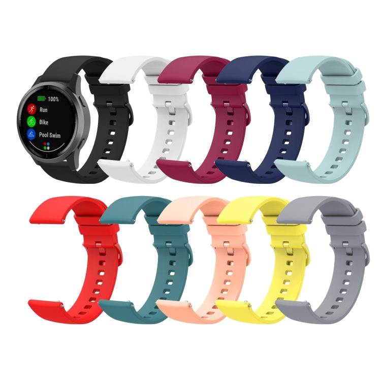Sandsberg | Für Huawei Watch GT3 46mm 22mm Einfarbiger Weicher Silikon-Uhrenarmband (Rot)
