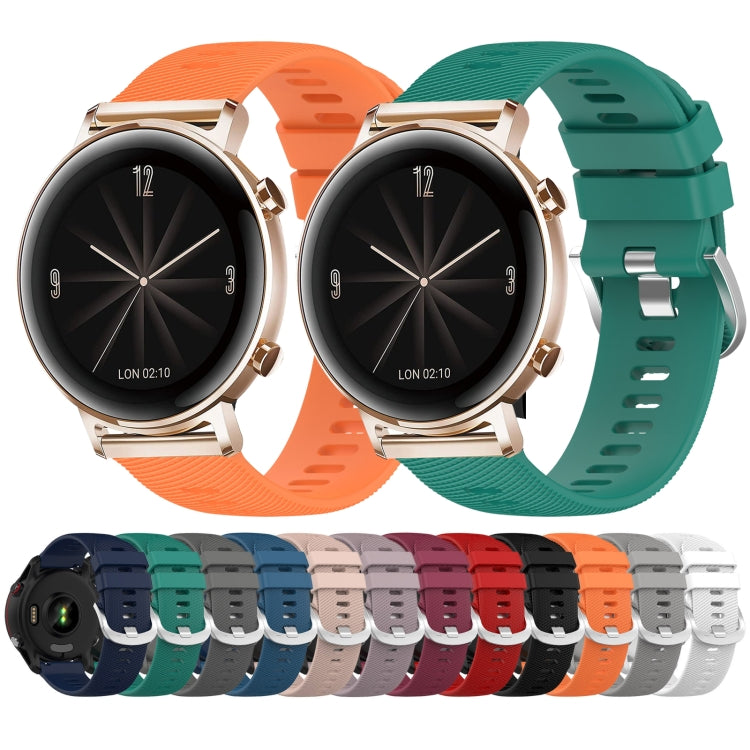 Sandsberg | Für Huawei GT2 46mm 22mm Einfarbiger Weicher Silikon Uhrenarmband(Blau)
