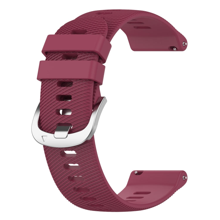 Sandsberg | Für Honor Watch GS 3 22mm Einfarbiger Weicher Silikon-Uhrenarmband (Weinrot)