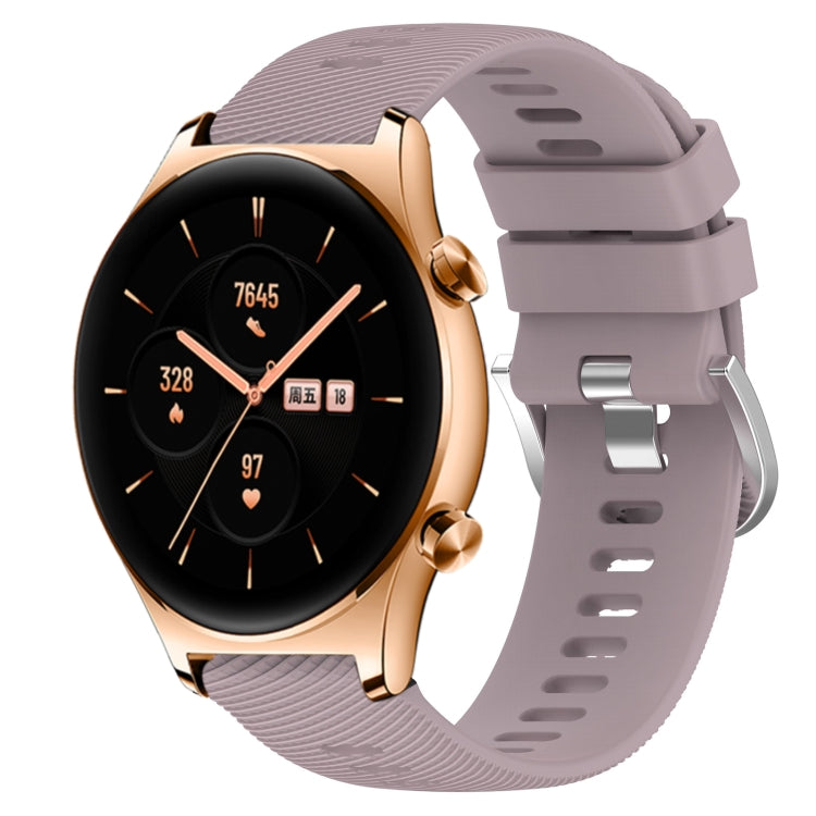 Sandsberg | Für Honor Watch GS 3 22mm Einfarbiger Weicher Silikon-Uhrenarmband (Roland Lila)