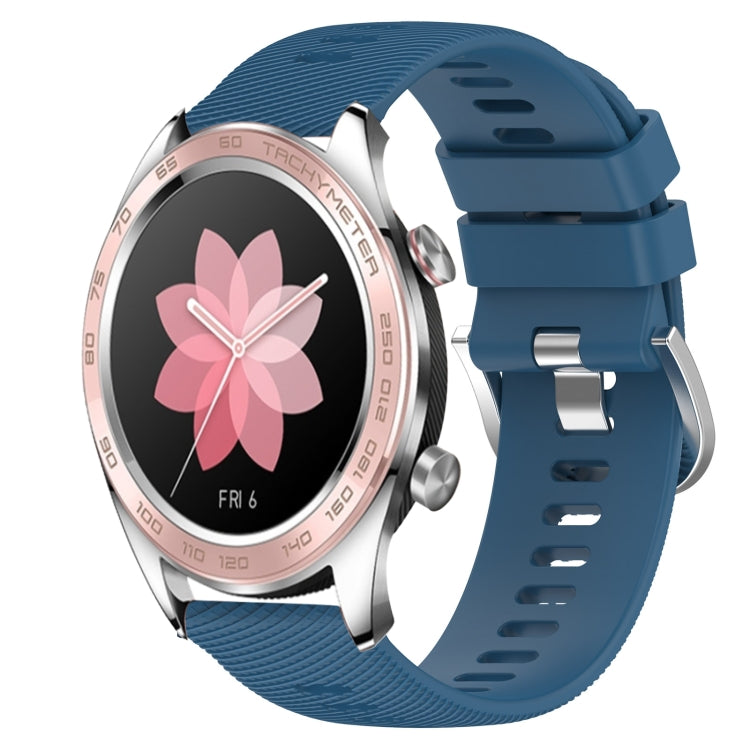 Sandsberg | Für Honor Uhr Traum 22mm Einfarbiger Weicher Silikon-Uhrenarmband (Blau)