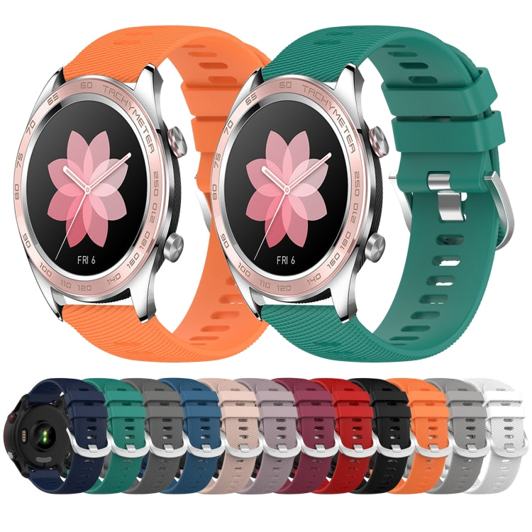 Sandsberg | Für Honor Uhr Traum 22mm Einfarbiger Weicher Silikon-Uhrenarmband (Blau)