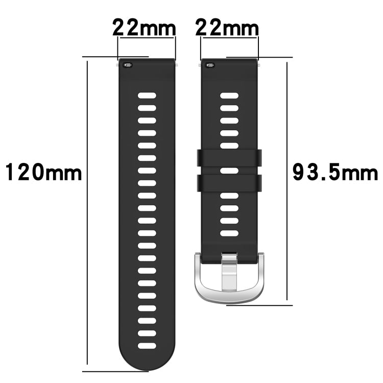 Sandsberg | Für Honor Uhr Traum 22mm Einfarbiger Weicher Silikon-Uhrenarmband (Blau)