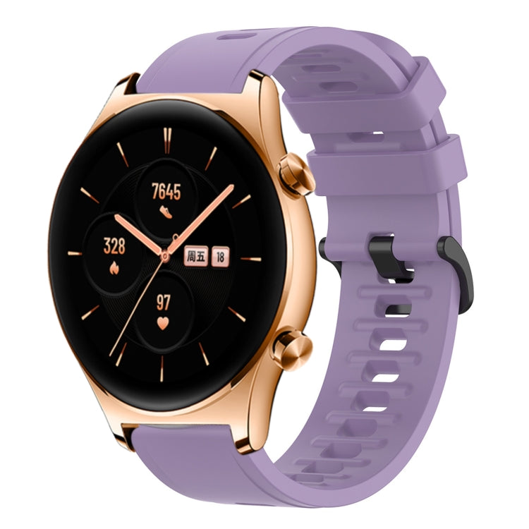 Sandsberg | Für Honor Watch GS 3 22MM Einfarbiges Weiches Silikon Armband (Lila)