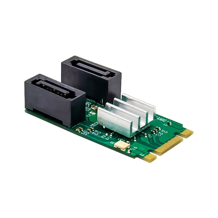 Sandsberg | ST551 6Gbps PCIe B+M Schlüssel zu 2 Port SATA 3.0 Karte M.2 zu dual SATA Adapter