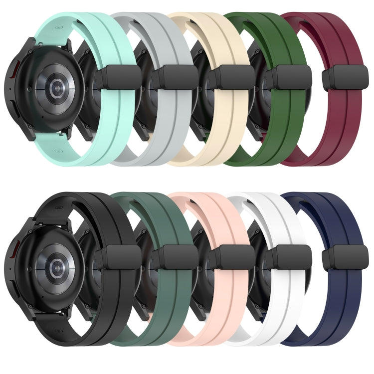 Sandsberg | Für Honor Watch GS 3 22mm Einfarbiger Magnetverschluss Silikon-Uhrenarmband (Olivegrün)
