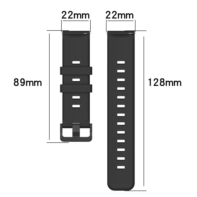 Sandsberg | For Honor Watch GS Pro 22mm Konkav Gestreiftes Silikonarmband (Grau)