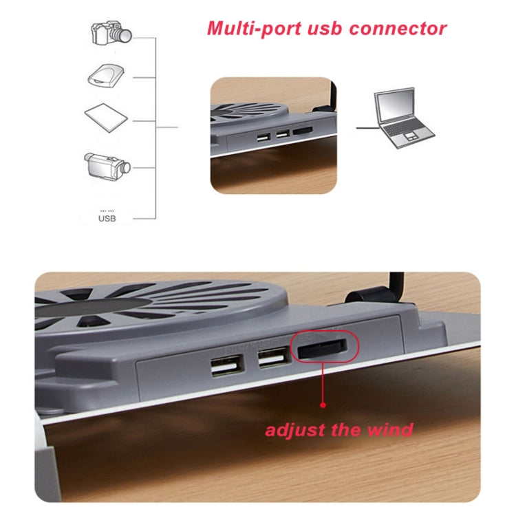 Sandsberg | P3 Verstellbarer Aluminium Faltbarer Tragbarer Laptop Notebook Ventilator Ständer Halterung