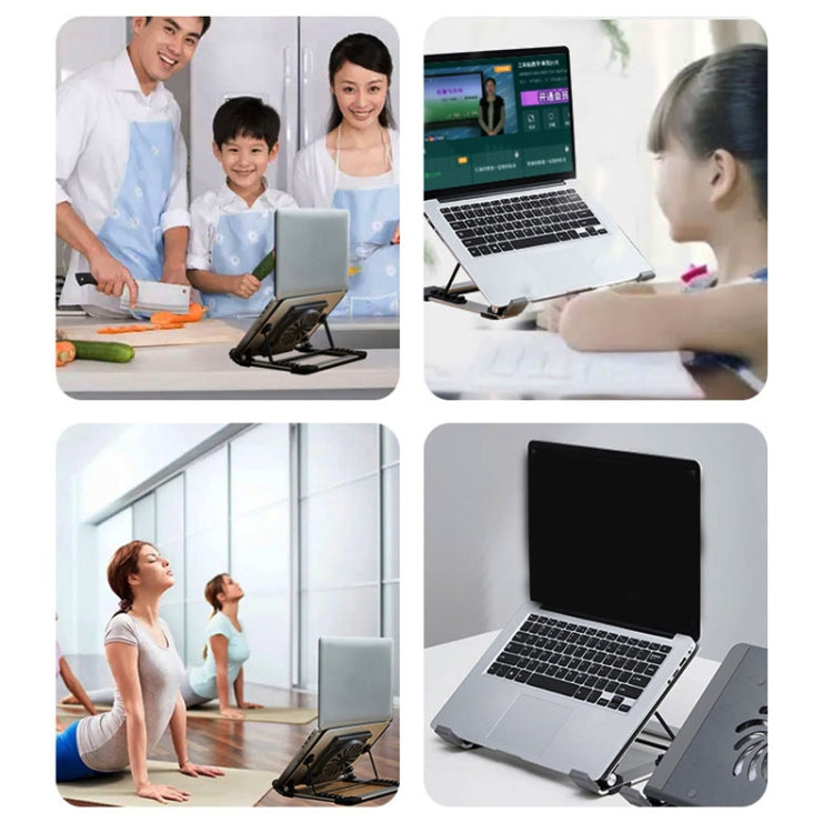 Sandsberg | P3 Verstellbarer Aluminium Faltbarer Tragbarer Laptop Notebook Ventilator Ständer Halterung