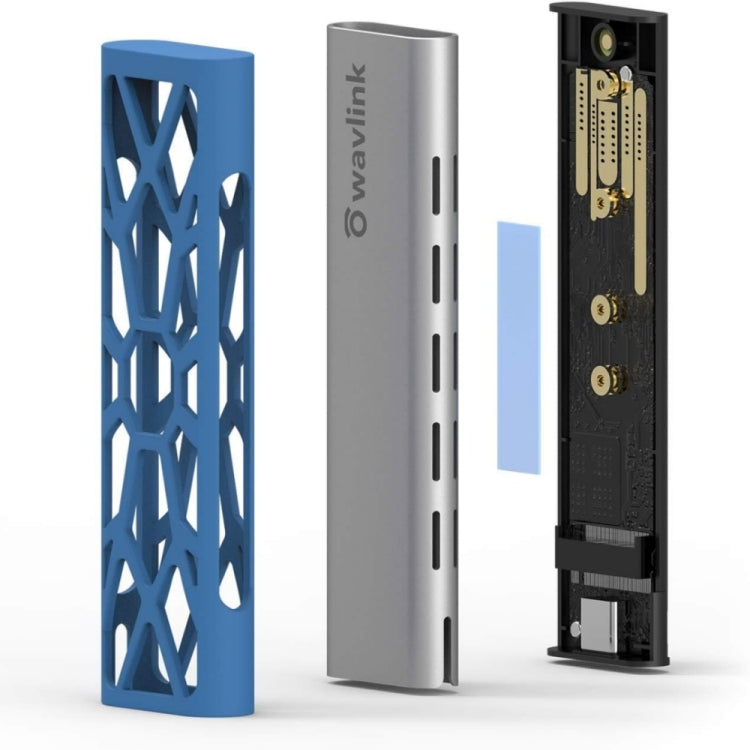 Sandsberg | Wavlink ST338C M.2 NVMe SSD PCIE UASP M Schlüssel NGFF SATA USB-C SDD Festplattengehäuse Adapter
