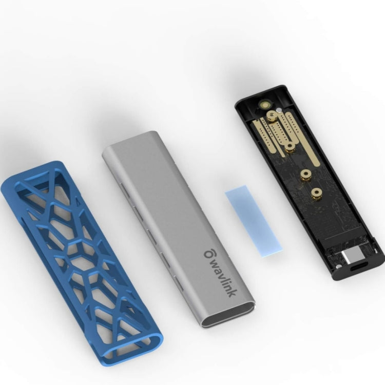 Sandsberg | Wavlink ST338C M.2 NVMe SSD PCIE UASP M Schlüssel NGFF SATA USB-C SDD Festplattengehäuse Adapter